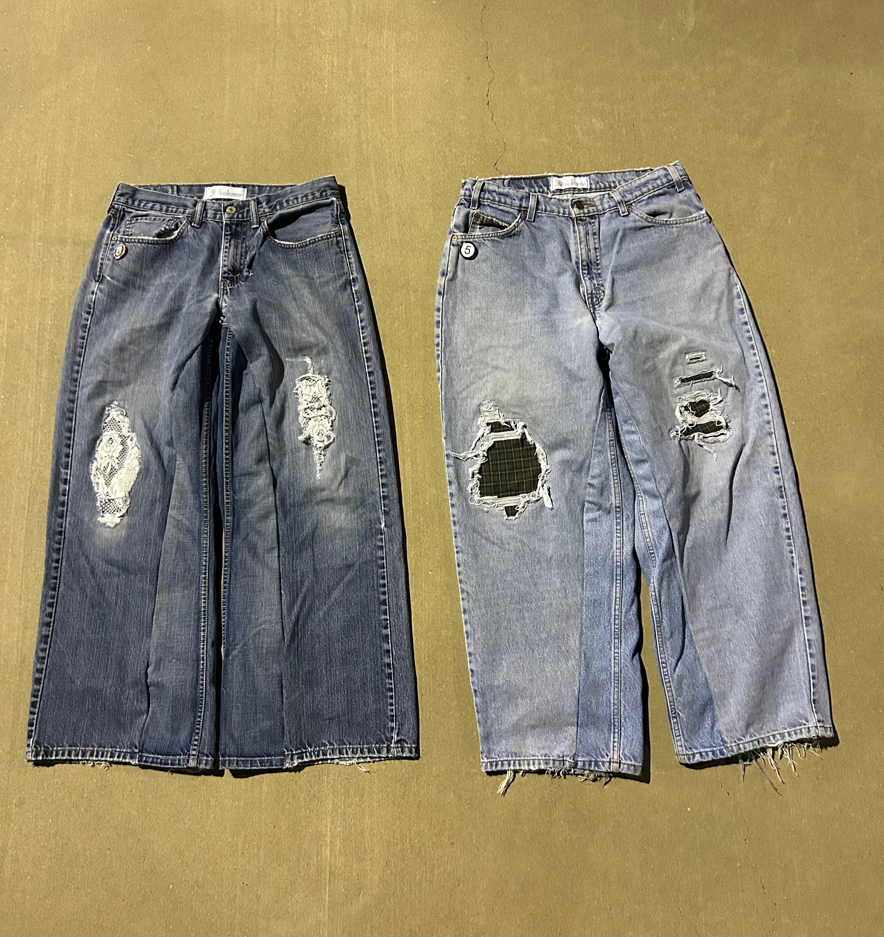 Lace and Boxer lined jeans