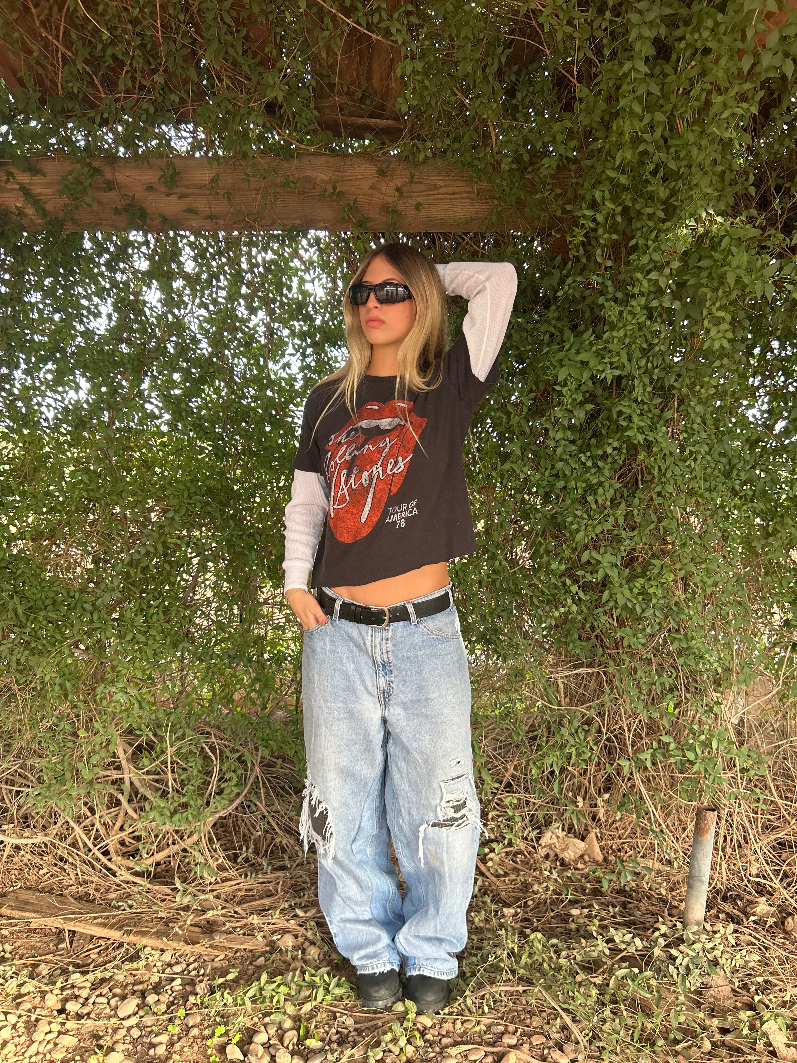 green boxer lined jeans