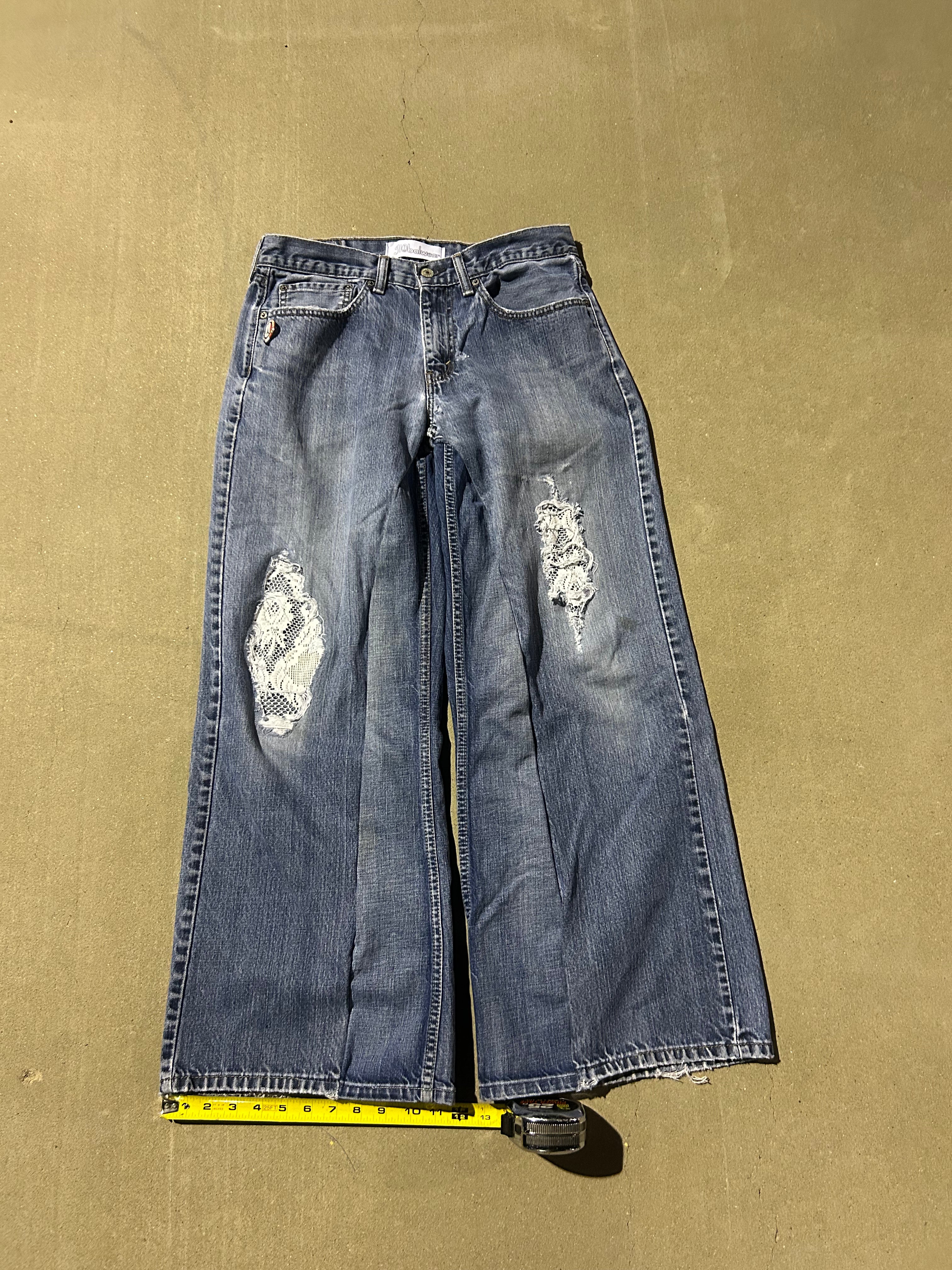 Baggy lace levis jeans
