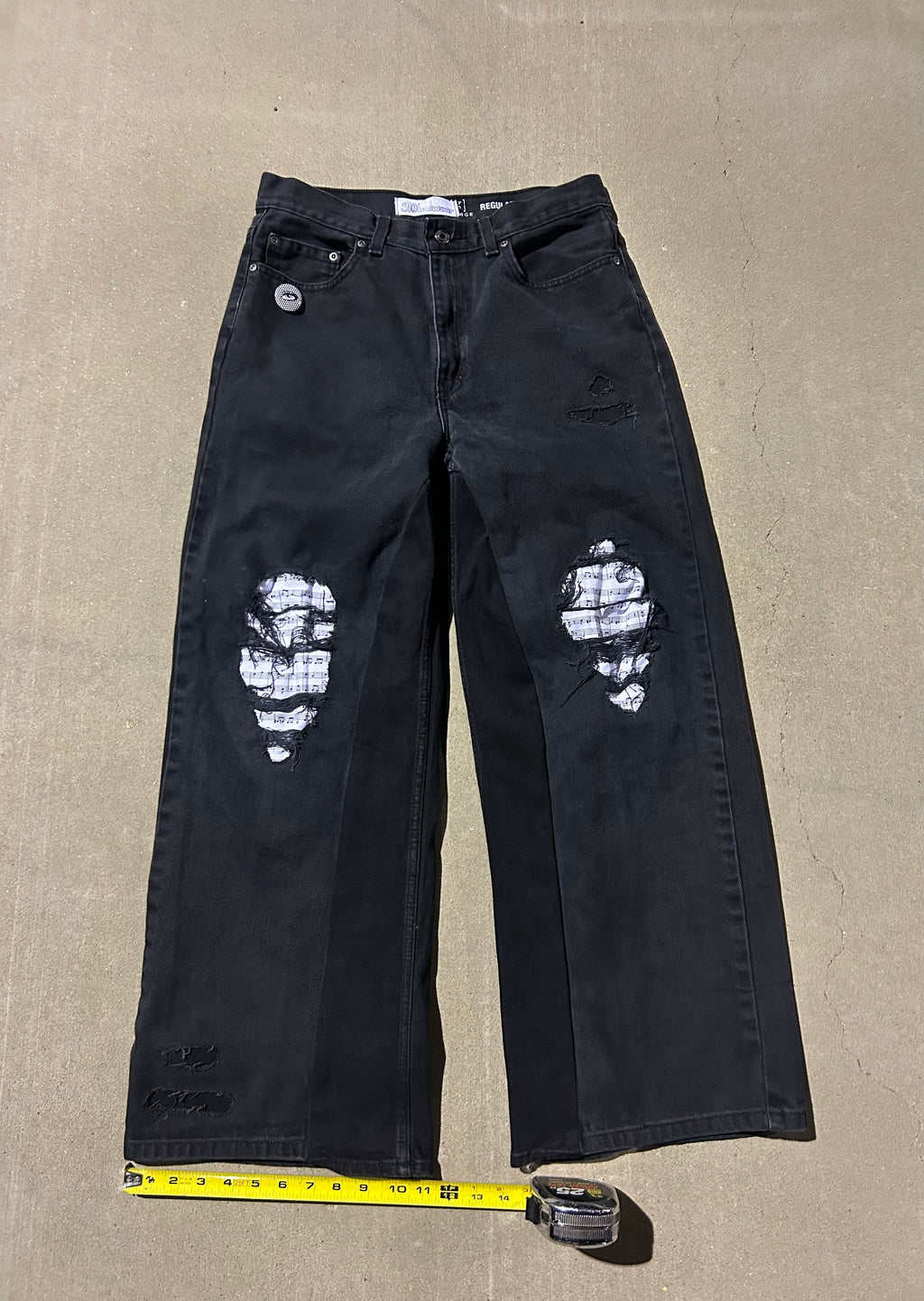 Music notes jeans