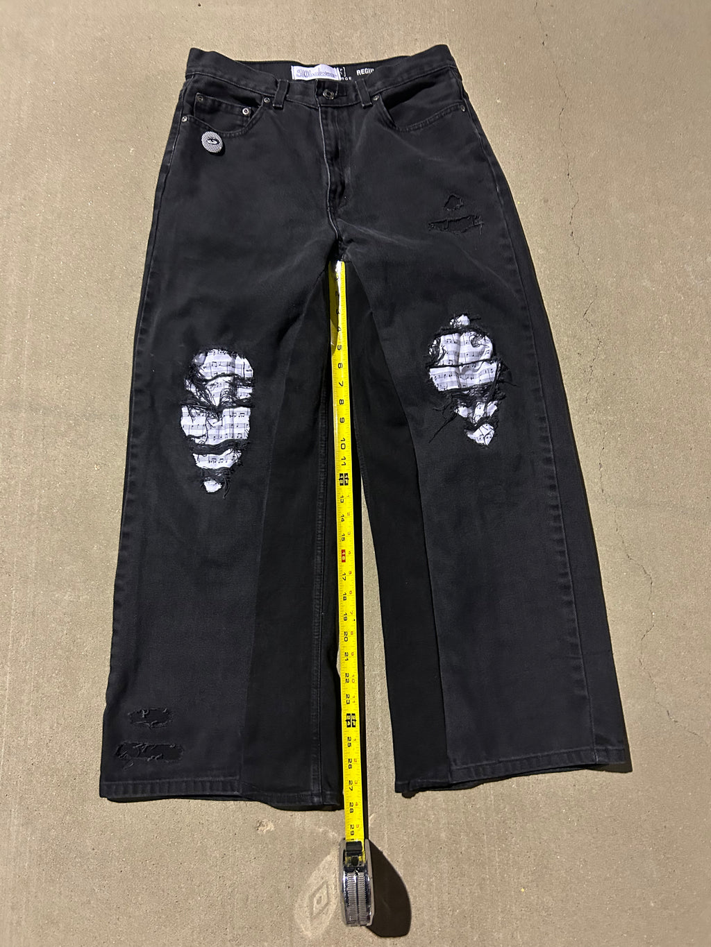 Music notes jeans