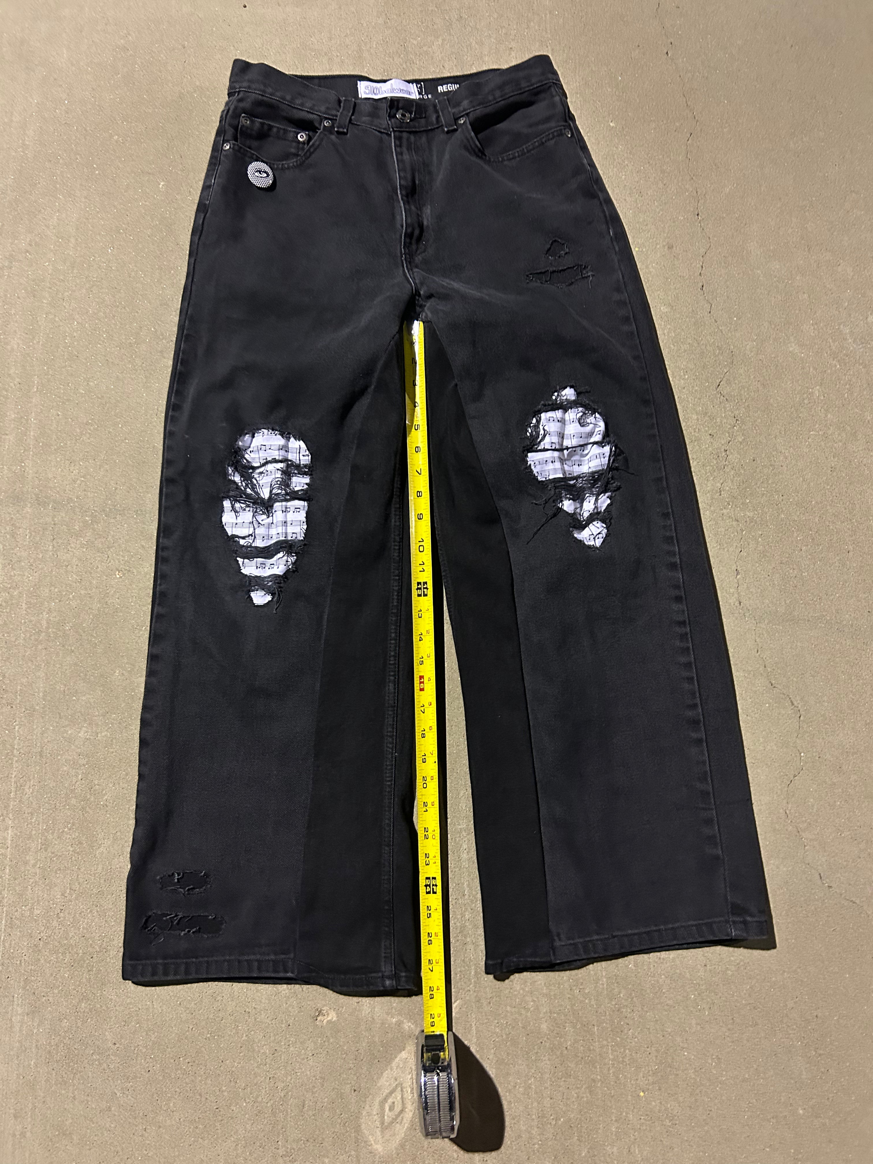 Music notes jeans
