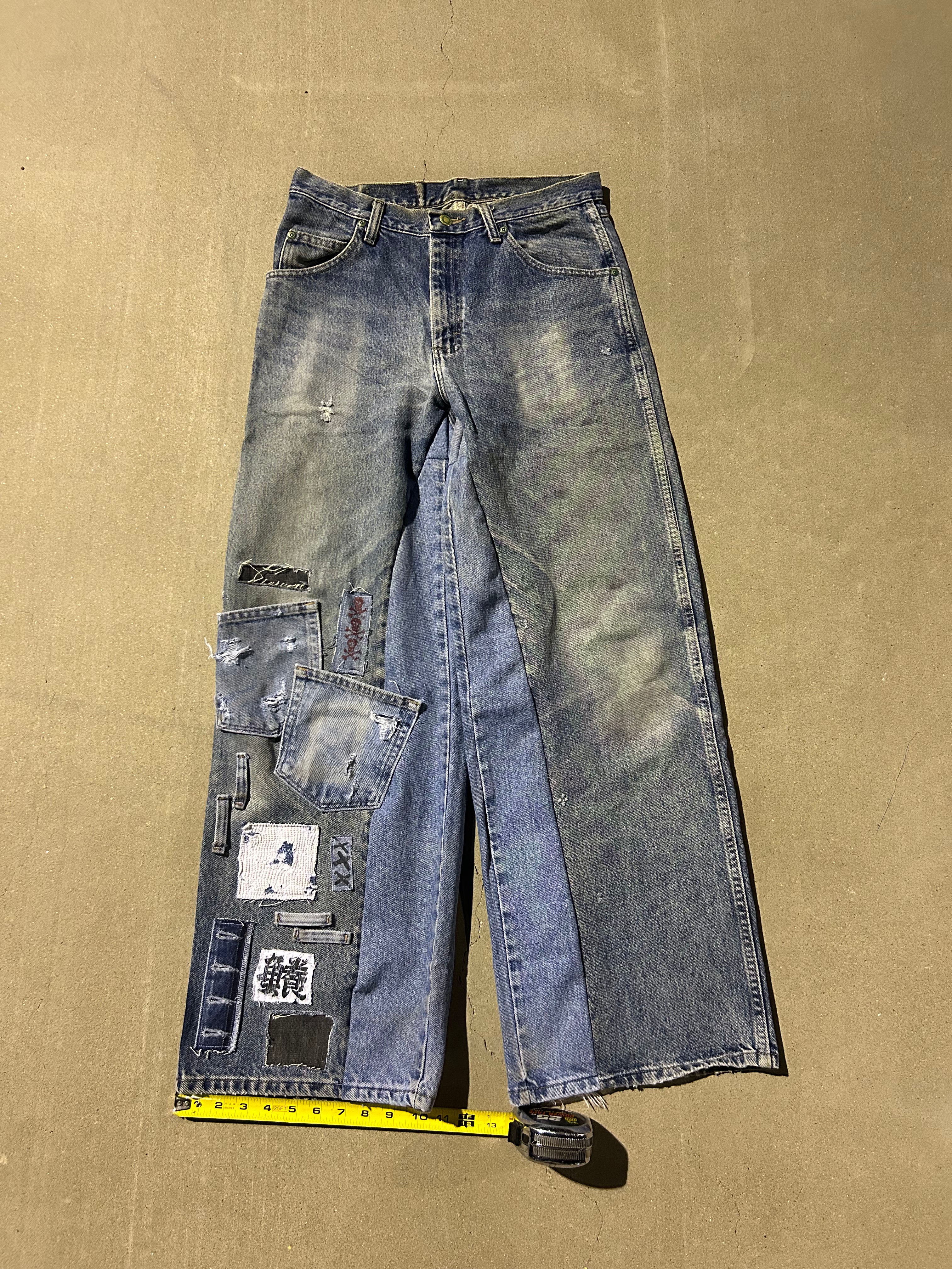 Custom freehand jeans