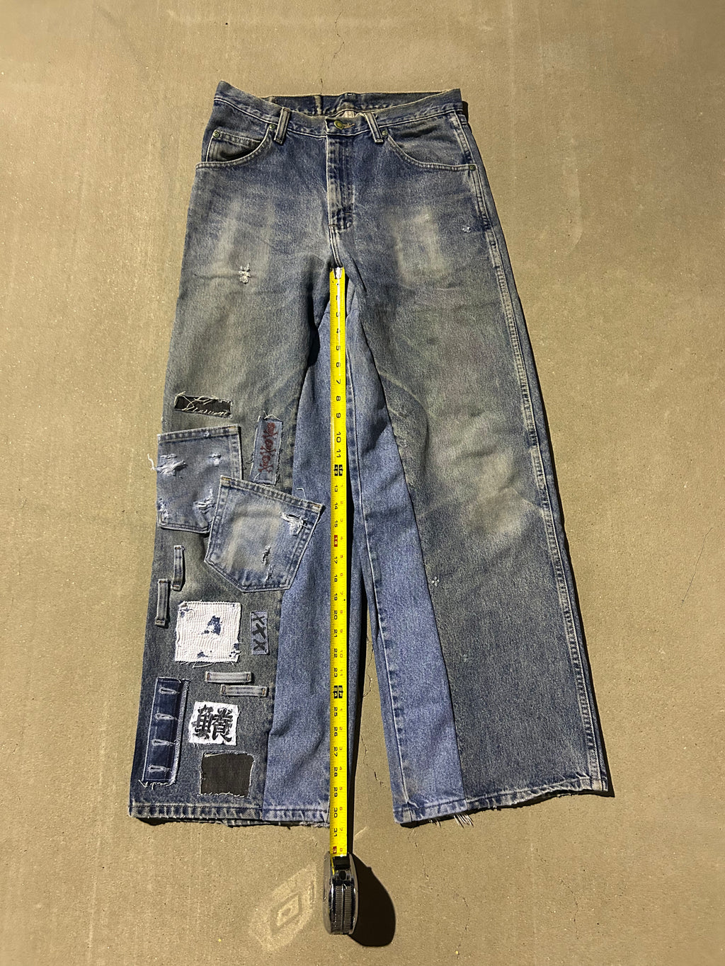 Custom freehand jeans