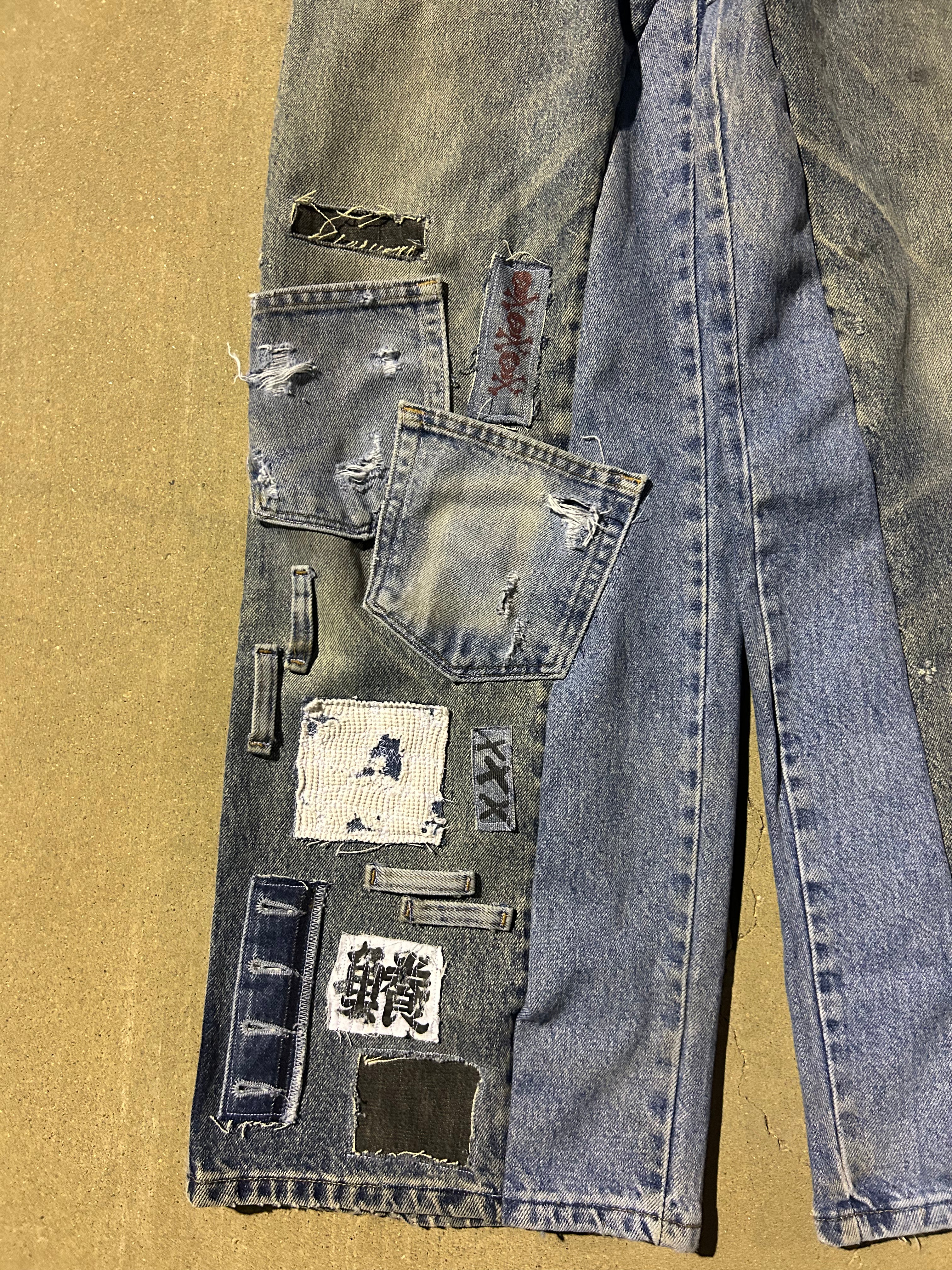 Custom freehand jeans