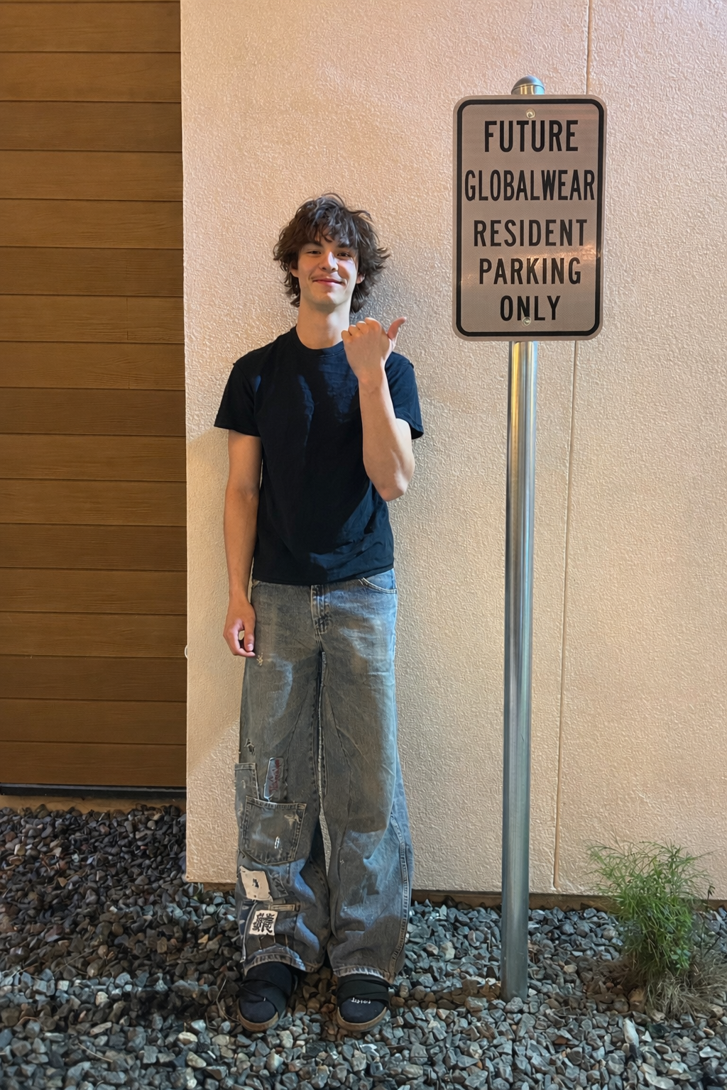 Custom freehand jeans